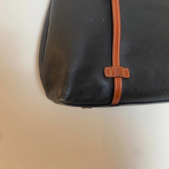 Dooney & Bourke Black Pebble Leather Expandable Tote - Picture 5 of 16